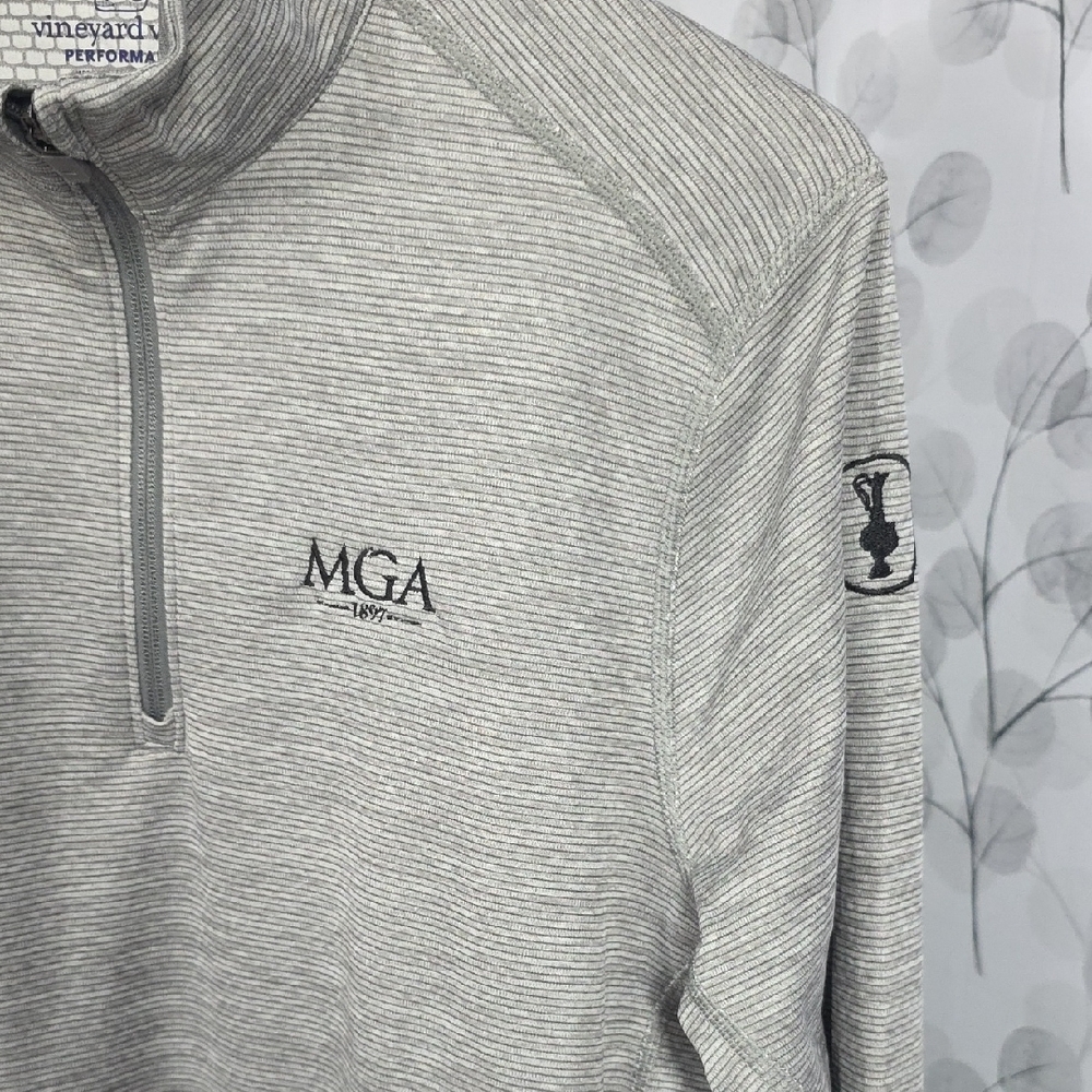 Vineyard Vines Gray Performance MGA Pullover - Picture 5 of 13